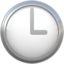 three o’clock Emoji (Apple)