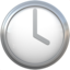 Four O’Clock Emoji (Apple)