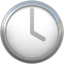 four o’clock Emoji (Apple)