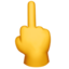 Middle Finger Emoji (Apple)