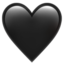 cœur noir Emoji (Apple)