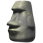 moai-beeld Emoji (Apple)