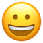 mặt cười toét Emoji (Apple)