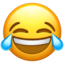 Gesicht mit Freudentränen Emoji (Apple)