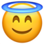 Smiling Face With Halo Emoji (Apple)