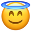 Smiling Face With Halo Emoji (Apple)