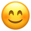 rosto sorridente com olhos sorridentes Emoji (Apple)