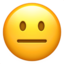 neutraal gezicht Emoji (Apple)