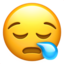 Sleepy Face Emoji (Apple)