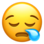 schläfriges Gesicht Emoji (Apple)