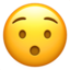 verdutztes Gesicht Emoji (Apple)