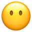 og‘izsiz yuz Emoji (Apple)