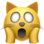 erschöpftes Katzengesicht Emoji (Apple)