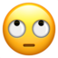 Augen verdrehendes Gesicht Emoji (Apple)