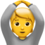 osoba pokazująca gest OK Emoji (Apple)