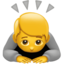 buigende persoon Emoji (Apple)