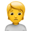 paniuręs žmogus Emoji (Apple)