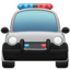 artėjantis policijos automobilis Emoji (Apple)