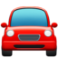 naderende auto Emoji (Apple)