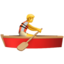 personne ramant dans une barque Emoji (Apple)