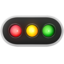 Horizontal Traffic Light Emoji (Apple)
