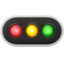 Horizontal Traffic Light Emoji (Apple)