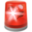 rendőrautó villogója Emoji (Apple)