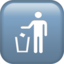 Litter In Bin Sign Emoji (Apple)