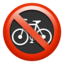 No Bicycles Emoji (Apple)