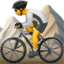 persoană pe bicicletă montană Emoji (Apple)