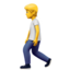 Person Walking Emoji (Apple)