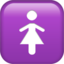 symbole Toilettes femmes Emoji (Apple)