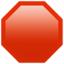 stoppskylt Emoji (Apple)