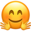 ansikte som kramas Emoji (Apple)