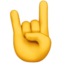 saudação do rock Emoji (Apple)