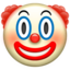 față de clovn Emoji (Apple)