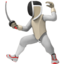 Person Fencing Emoji (Apple)