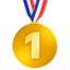 medal za 1. miejsce Emoji (Apple)