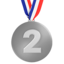 silvermedalj Emoji (Apple)