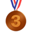 3rd place medal Emoji (Apple)