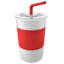 cawan dan straw Emoji (Apple)