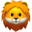 lejonansikte Emoji (Apple)