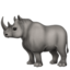 rhinocéros Emoji (Apple)