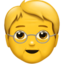 älterer Erwachsener Emoji (Apple)