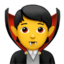 vámpír Emoji (Apple)