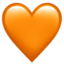 Orange Heart Emoji (Apple)