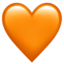 cœur orange Emoji (Apple)