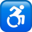 Wheelchair Symbol Emoji (Apple)