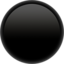 hình tròn màu đen Emoji (Apple)
