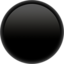 cercle noir Emoji (Apple)